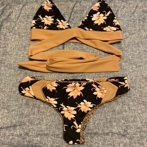Acacia bikini top (M) and bottom (L).